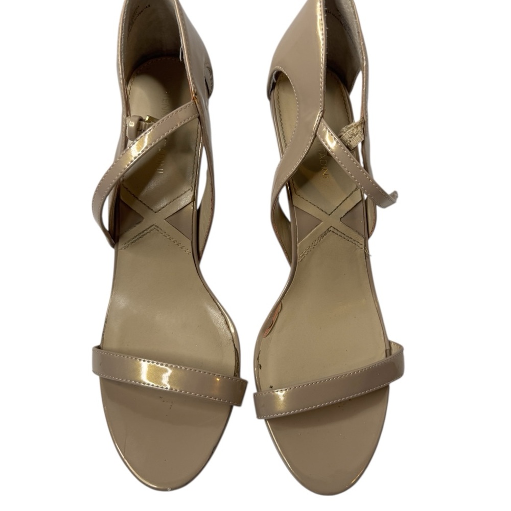 Adrienne Vittadini Nude Strappy Heels